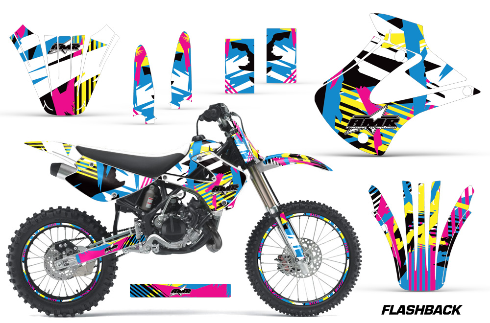 Kawasaki Motocross Dirt Bike Graphic Kit KX85 KX100- 2001-2013.