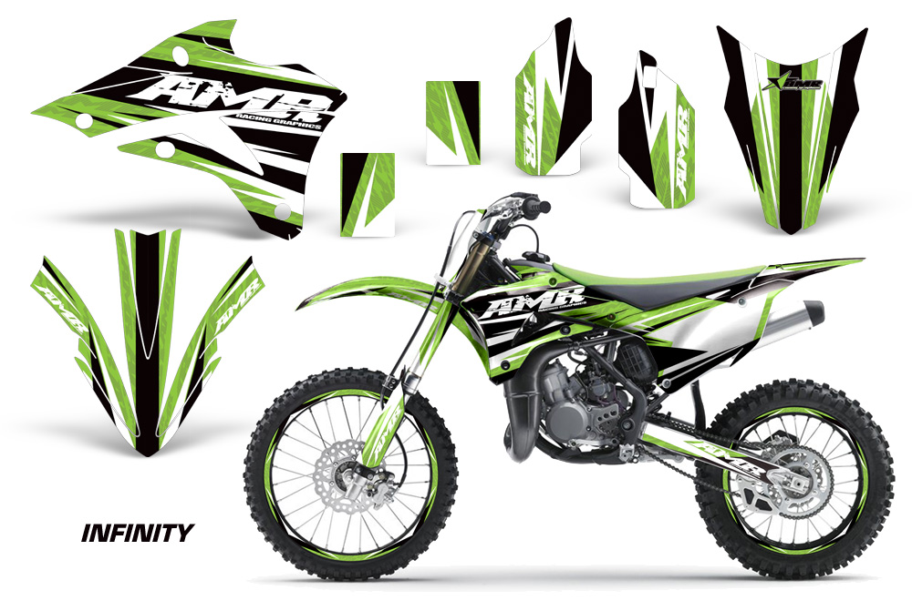 Kawasaki Motocross Dirt Bike Graphic Kit KX85/100- 2014-2020 - 1313-150999-...